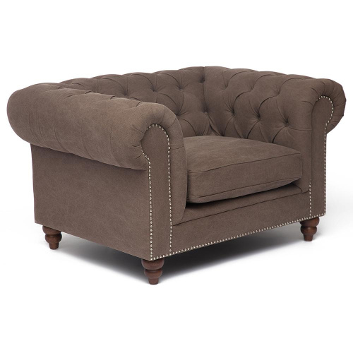 Кресло Secret De Maison Chesterfield (mod. 5137-20) (Серо-коричневый). Фото №1
