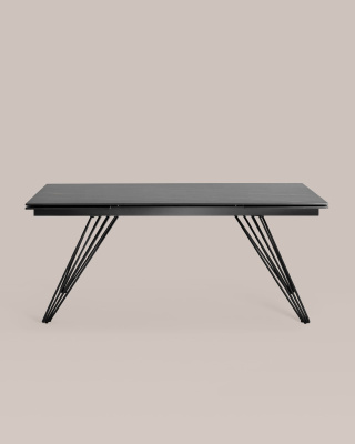 Стол обеденный Пандора раскладной 180-280*90 керамика темная фото Стол обеденный Пандора раскладной 180-280*90 керамика темная. Фото №4