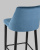 Стул полубарный Диего велюр пыльно-синий. Фото №8