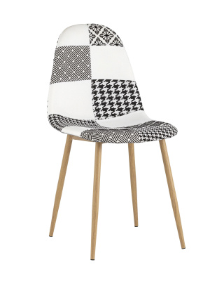 Стул Валенсия пэчворк черно-белый. Фото