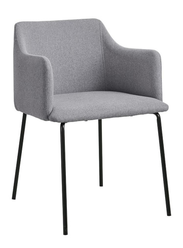 Стул C-961 серый/матовый черный. Фото №1