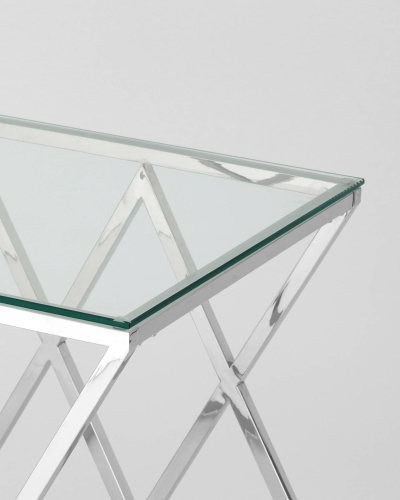 Журнальный стол 55*55 ИНСИГНИЯ серебро. Фото №6