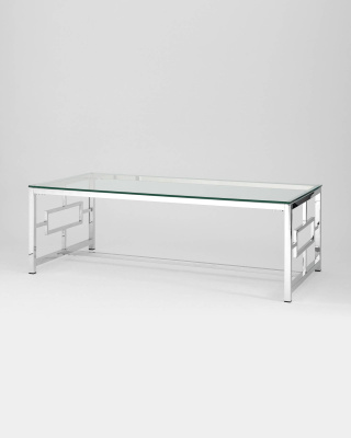 Журнальный стол 120*60 БРУКЛИН серебро. Фото