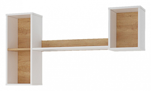 Сити СТЛ.336.06 Полка навесная Бело-серый/Дуб небраска. Фото №1