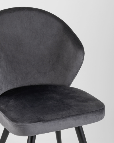 Стул Танго велюр серый. Фото №9