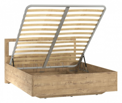 Кровать Virginia НМ 011.54, к/з Бум айс, Дуб Бунратти фото Кровать Virginia НМ 011.54, к/з Бум айс, Дуб Бунратти. Фото №2