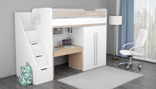 Стол письменный Polini Kids City, бежевый. Фото №4