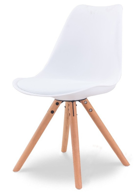 Стул PW072Y белый/бук. Фото №2