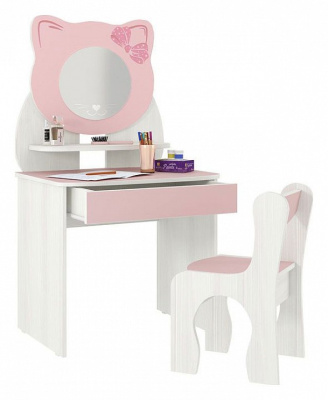 Набор детский Котенок, (600х370х1120) белый рамух/розовый. Фото №2