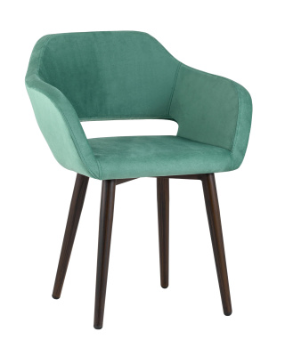 Стул с подлокотниками Саймон велюр морской фото Стул с подлокотниками Саймон велюр морской. Фото №2