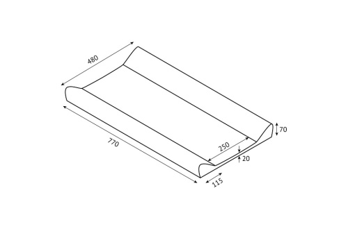 Доска пеленальная Polini kids Бегемотик,. Фото №10