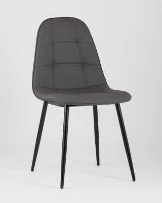 Стул Тейлор экокожа тёмно-серый. Фото