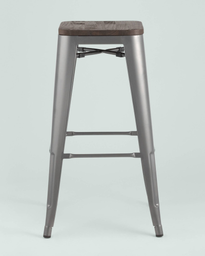 Стул полубарный Диего велюр пыльно-синий. Фото №5